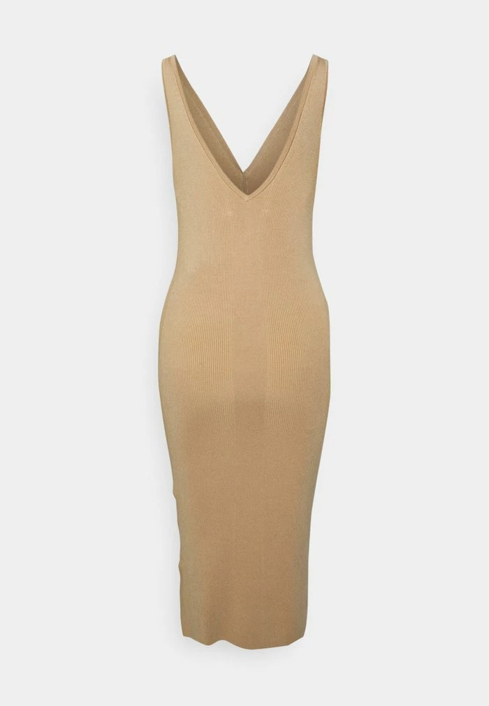 Calvin Klein Jeans BADGE HENLEY DRESS - Robe Pull - Tawny Sand 2 Calvin Klein Jeans BADGE HENLEY DRESS - Robe Pull - Tawny Sand – Image 2