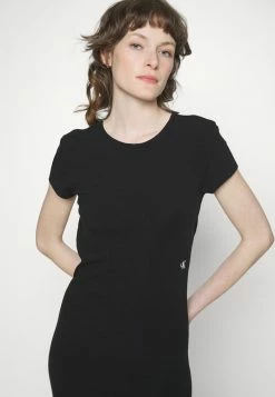Calvin Klein Jeans OPEN BACK DRESS - Robe En Jersey - Black -Calvin Klein Elegant Magasin 65e0fbe740da456fb565ff9d057d082c