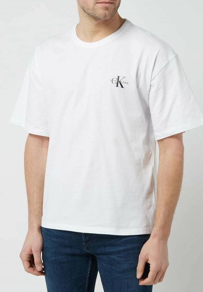 Calvin Klein Jeans AUS BIO-BAUMWOLLE - T-shirt Basique - Weiß 1 Calvin Klein Jeans AUS BIO-BAUMWOLLE - T-shirt Basique - Weiß