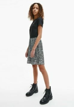 Calvin Klein Jeans MIX SKATER - Robe De Jour - Reptile Skin Aop Ck Black -Calvin Klein Elegant Magasin 67cc4c21e9ab405fac3c20fd987f99cb