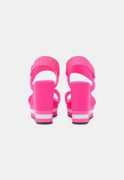 Calvin Klein Jeans WEDGE SLING - Sandales à Talons Hauts - Knockout Pink -Calvin Klein Elegant Magasin 68011989564245eb9d2800405fc85e43