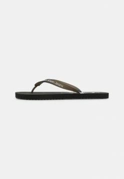 Calvin Klein Jeans BEACH MONOGRAM - Tongs - Black