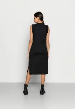 Calvin Klein Jeans KNOTTED T-SHIRT DRESS - Robe En Jersey - Black -Calvin Klein Elegant Magasin 6a3a3fbac348425fbb2cc1f09200a64c