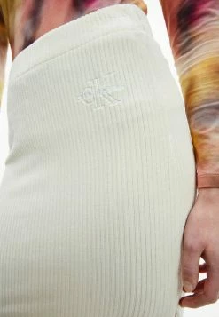 Calvin Klein Jeans Jupe Crayon - Off White -Calvin Klein Elegant Magasin 6b746252275c4dbeb78ead0ef1f9f218