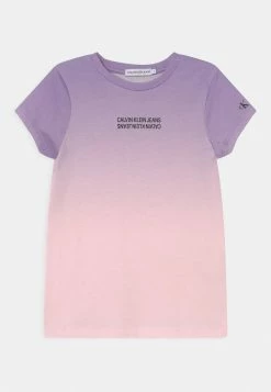Calvin Klein Jeans GRADIENT LOGO - T-shirt Imprimé - Pink