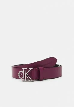 Calvin Klein Jeans OUTLINE MONO PLAQUE BELT - Ceinture - Dark Clove