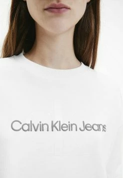 Calvin Klein Jeans Sweatshirt - Bright White -Calvin Klein Elegant Magasin 6d814b2aeeab4f97a0001a499632196f