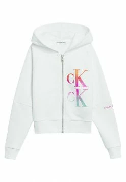 Calvin Klein Jeans Sweat à Capuche Zippé - Bright White 9 Calvin Klein Jeans Sweat à Capuche Zippé - Bright White -Calvin Klein Elegant Magasin 6e412f94ac5d445888fdfc4456e3be00
