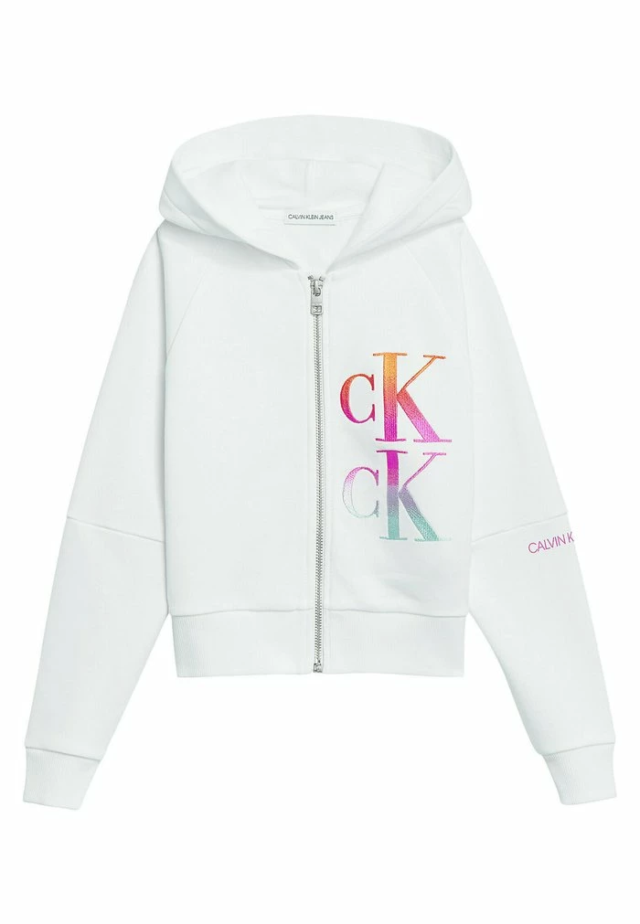 Calvin Klein Jeans Sweat à Capuche Zippé - Bright White 5 Calvin Klein Jeans Sweat à Capuche Zippé - Bright White – Image 5