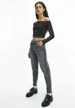 Calvin Klein Jeans MILANO - T-shirt à Manches Longues - Ck Black