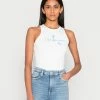 Calvin Klein Jeans AQUA SEASONAL TANK - Débardeur - Bright White