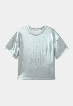Calvin Klein Jeans T-shirt Imprimé - Silver Metallic