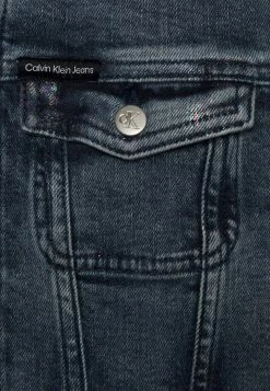 Calvin Klein Jeans CROPPED JACKET RAINBOW UNISEX - Veste En Jean - Blue Denim -Calvin Klein Elegant Magasin 6f34f0ebcd4046cba5bd897cb29415ec