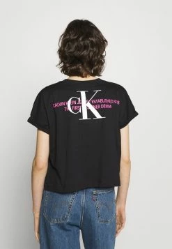 Calvin Klein Jeans URBAN LOGO TEE - T-shirt Imprimé - Black -Calvin Klein Elegant Magasin 6f3c8b7fe3aa40f382b004e78339bdd3
