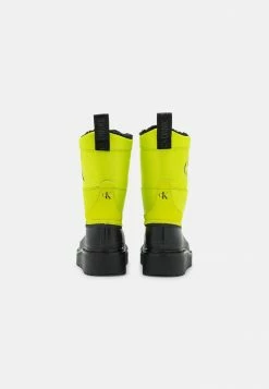 Calvin Klein Jeans PLUS MID LACEUP - Bottes De Neige - Black/acid Lime -Calvin Klein Elegant Magasin 6f61f871ab134cd4b3a4e24364a30f4c