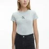 Calvin Klein Jeans MICRO MONOGRAM - T-shirt Basique - Light Grey Heather