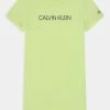 Calvin Klein Jeans INST LOGO - Robe En Jersey - Light Aloe