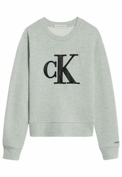 Calvin Klein Jeans Sweatshirt - Light Grey Heather -Calvin Klein Elegant Magasin 7279752bb04343a293a7b2baa11cac9b