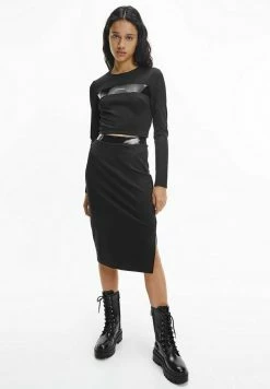 Calvin Klein Jeans MILANO - T-shirt à Manches Longues - Ck Black