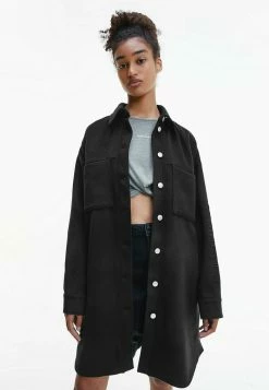 Calvin Klein Jeans RELAXED LONG - Manteau Classique - Ck Black