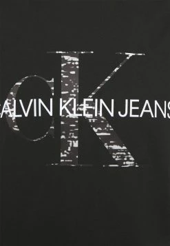 Calvin Klein Jeans BONDED MONOGRAM TEE - T-shirt Imprimé - Black -Calvin Klein Elegant Magasin 737a9cf2135c4132808f82b37c404858