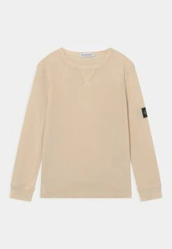 Calvin Klein Jeans BADGE - T-shirt à Manches Longues - Muslin