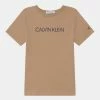 Calvin Klein Jeans INSTITUTIONAL - T-shirt Imprimé - Tawny Sand