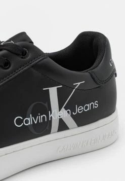 Calvin Klein Jeans CUPSOLE LACEUP LOGO - Baskets Basses - Black -Calvin Klein Elegant Magasin 778e6bccd98d442ab881e07459d52a6c