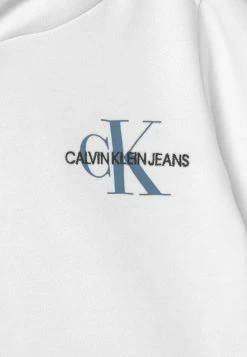 Calvin Klein Jeans SMALL MONOGRAM HOODIE UNISEX - Sweat à Capuche - Bright White -Calvin Klein Elegant Magasin 780c478b2221420484595ea9bf1a49f7