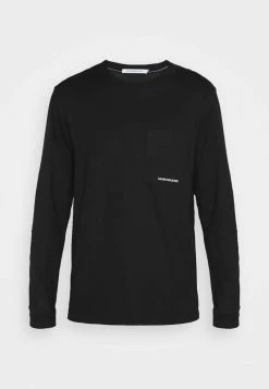 Calvin Klein Jeans MICRO BRANDING POCKET TEE - T-shirt à Manches Longues - Black -Calvin Klein Elegant Magasin 78585ced33804572b937ebee3a3ebdac
