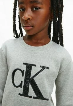 Calvin Klein Jeans Sweatshirt - Light Grey Heather -Calvin Klein Elegant Magasin 7882e2de3391491bb5bdba5f935b029e