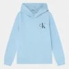 Calvin Klein Jeans SMALL MONOGRAM HOODIE UNISEX - Sweatshirt - Keepsake Blue
