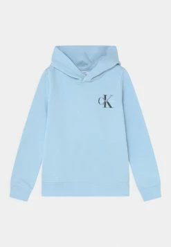 Calvin Klein Jeans SMALL MONOGRAM HOODIE UNISEX - Sweatshirt - Keepsake Blue