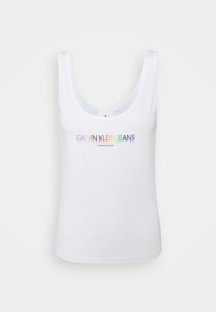 Calvin Klein Jeans PRIDE TANK - Débardeur - Bright White 1 Calvin Klein Jeans PRIDE TANK - Débardeur - Bright White