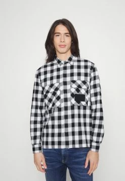 Calvin Klein Jeans CHECK SHIRT - Chemise - Black/bright White
