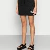 Calvin Klein Jeans MONOGRAM HEAVYWEIGHT SKIRT - Minijupe - Black