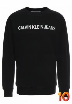 Calvin Klein Jeans CORE INSTITUTIONAL LOGO - Sweatshirt - Black -Calvin Klein Elegant Magasin 7c23a6ff0da049f4b07d892a581b9864