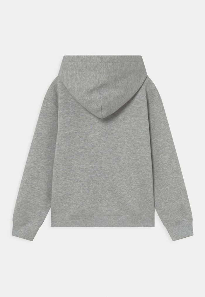 Calvin Klein Jeans MICRO FLOCK LOGO RELAXED HOODIE - Sweatshirt - Light Grey Heather 2 Calvin Klein Jeans MICRO FLOCK LOGO RELAXED HOODIE - Sweatshirt - Light Grey Heather – Image 2