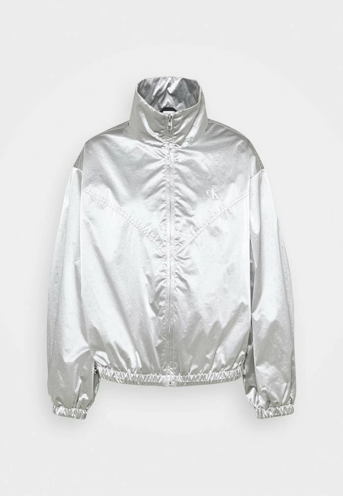 Calvin Klein Jeans ZIP THROUGH - Veste Coupe-vent - Silver 6 Calvin Klein Jeans ZIP THROUGH - Veste Coupe-vent - Silver – Image 6