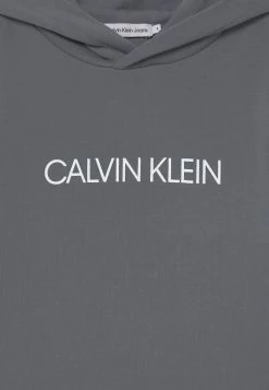 Calvin Klein Jeans INSTITUTIONAL LOGO - Sweat à Capuche - Asphalt Grey -Calvin Klein Elegant Magasin 7ddc9ac13ea24f679e472f64acd5b302