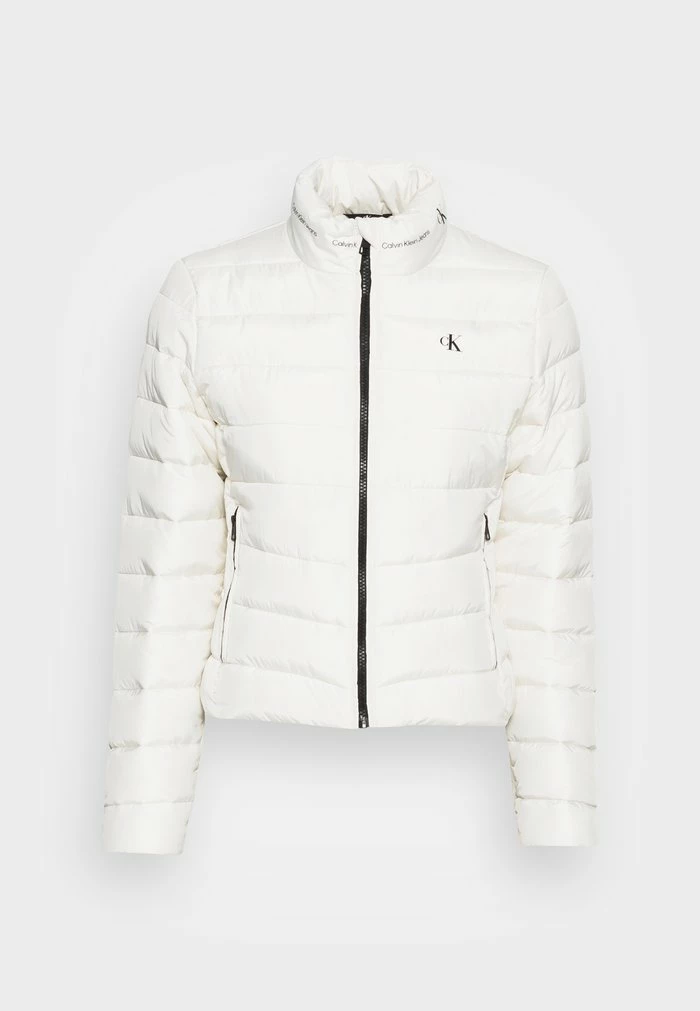 Calvin Klein Jeans REPEAT LOGO FITTED JACKET - Veste D'hiver - Tofu 4 Calvin Klein Jeans REPEAT LOGO FITTED JACKET - Veste D'hiver - Tofu – Image 4