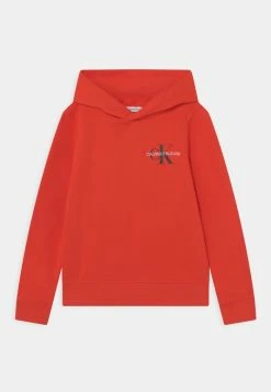 Calvin Klein Jeans SMALL MONOGRAM HOODIE UNISEX - Sweat à Capuche - Flaming Chili