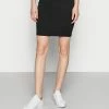 Calvin Klein Jeans MILANO LOGO ELASTIC SKIRT - Minijupe - Black