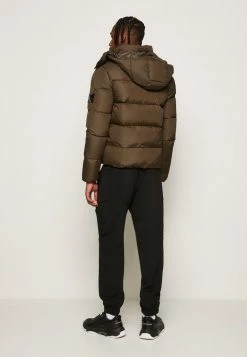 Calvin Klein Jeans ESSENTIALS JACKET - Doudoune - Black/olive -Calvin Klein Elegant Magasin 7f794b4795b543bda9bf1688a6907b84