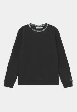 Calvin Klein Jeans INTARSIA LOGO UNISEX - Sweatshirt - Black
