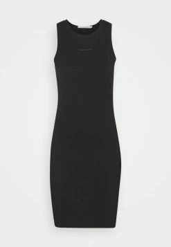 Calvin Klein Jeans LOGO RACER BACK DRESS - Robe En Jersey - Black -Calvin Klein Elegant Magasin 7f90034bb7b54609a3d26acd0a21d3cb