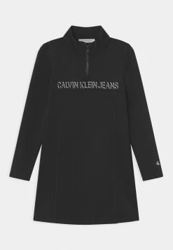 Calvin Klein Jeans SHADOW MOCK NECK DRESS - Robe En Jersey - Black