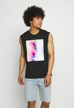 Calvin Klein Jeans PRIDE GRAPHIC MUSCLE VEST UNISEX - Débardeur - Black
