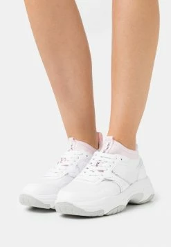 Calvin Klein Jeans CHUNKY SOLE SOCK LACEUP - Baskets Basses - Bright White