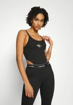 Calvin Klein Jeans SEASONAL MONOGRAM HIGH LEG - Débardeur - Black -Calvin Klein Elegant Magasin 81439930104c4f3db9a61fffa7e6332c
